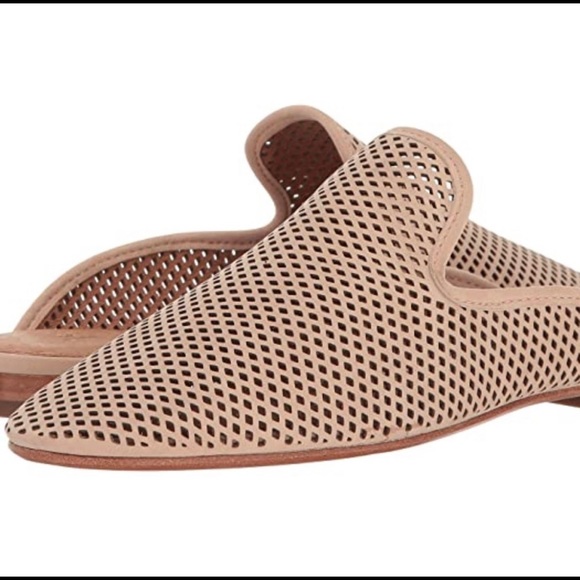 Frye Gwen Perforated Leather Mule in Tan - Picture 2 of 6